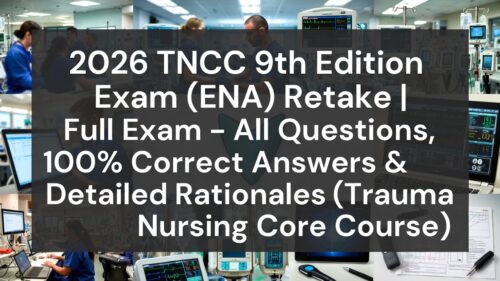 2026 TNCC 9th Edition Retake Exam