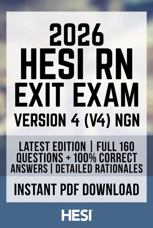 2026 HESI RN Exit V4 NGN