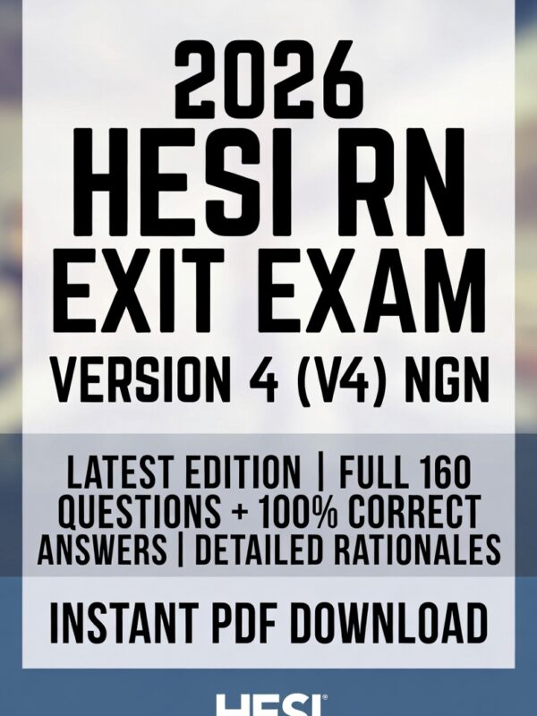 2026 HESI RN Exit V4 NGN