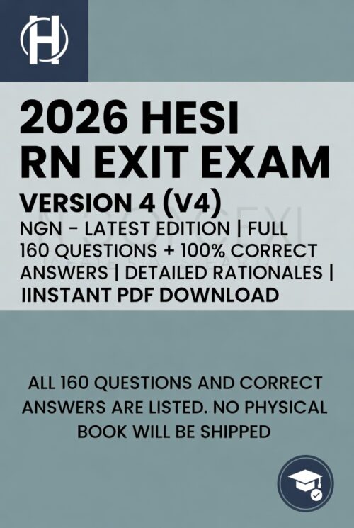 2026 HESI RN Exit V4 NGN