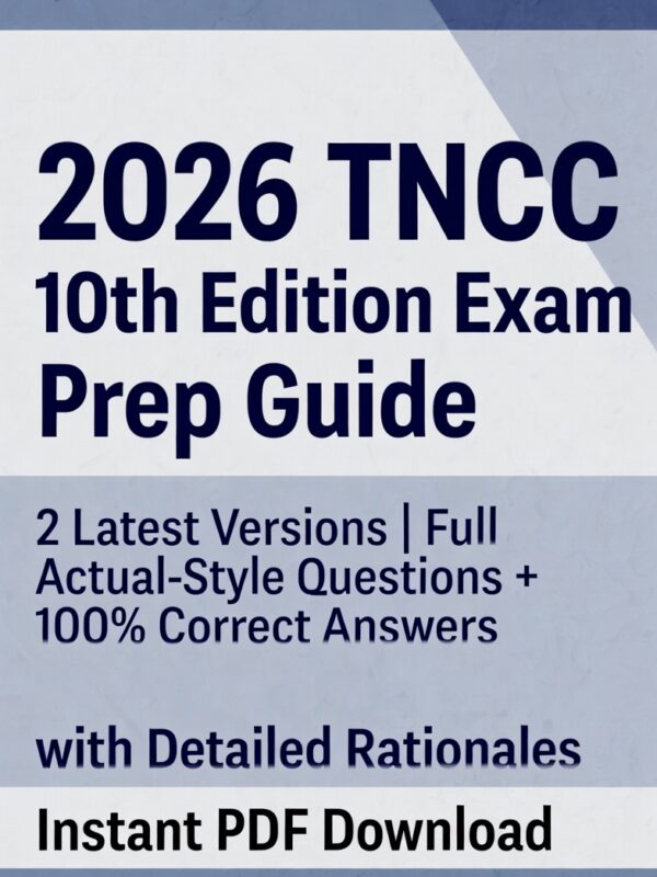 2026 TNCC 10th Edition exam first time