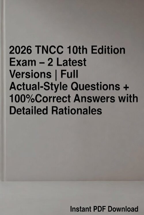 2026 TNCC 10th Edition exam first time