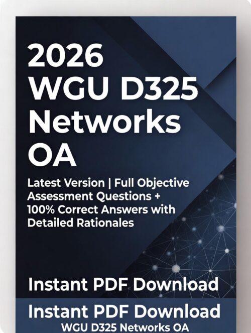 2026 WGU D325 Networks OA