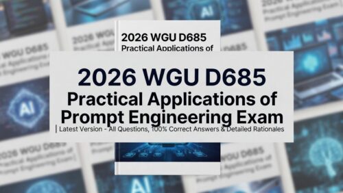 2026 WGU D685 Prompt Engineering Exam