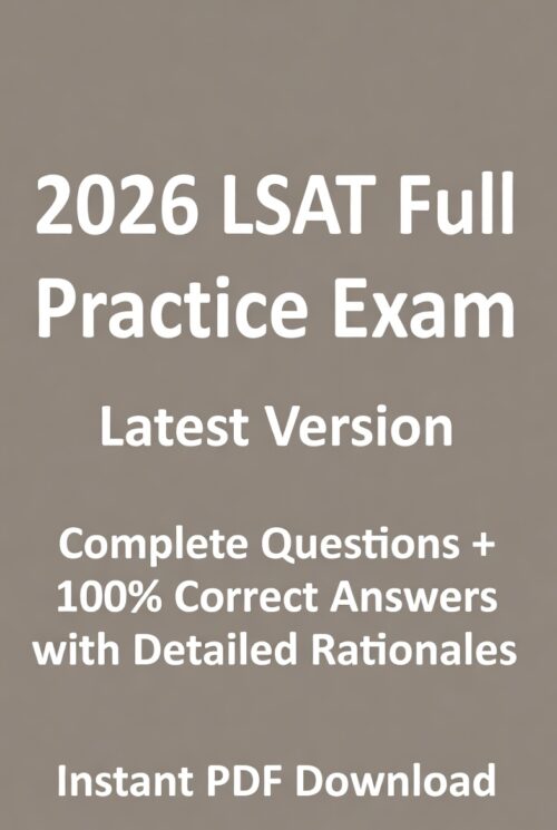 2026 LSAT! Full latest-format practice exam