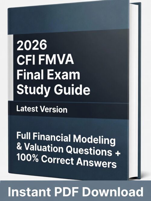 2026 CFI FMVA Final Exam