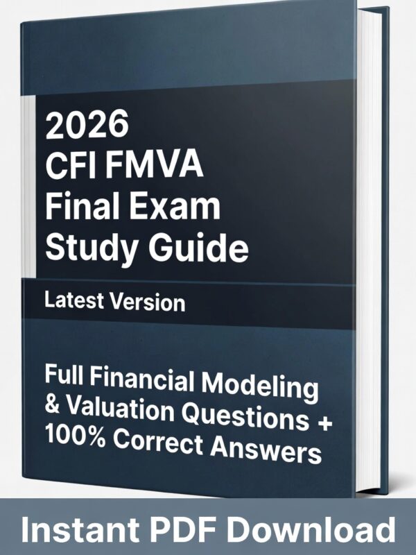 2026 CFI FMVA Final Exam