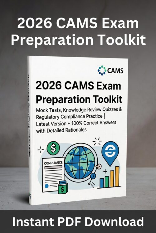2026 CAMS exam! 3 full mock tests