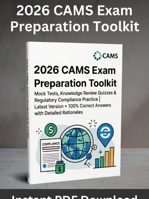 2026 CAMS exam! 3 full mock tests