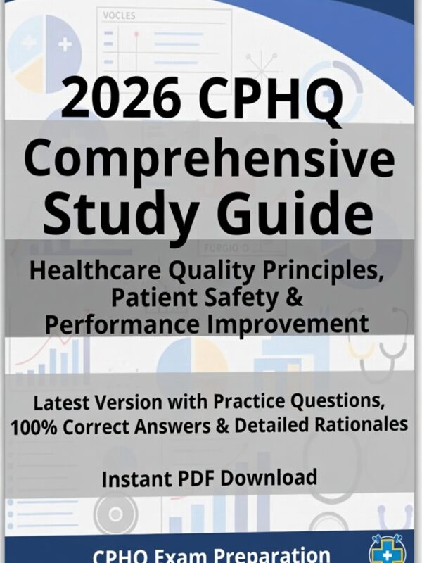 2026 CPHQ exam! Comprehensive study guide