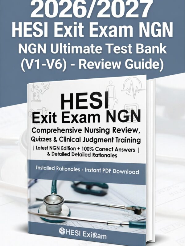 2026/2027 HESI Exit NGN! Full V1–V6 test bank