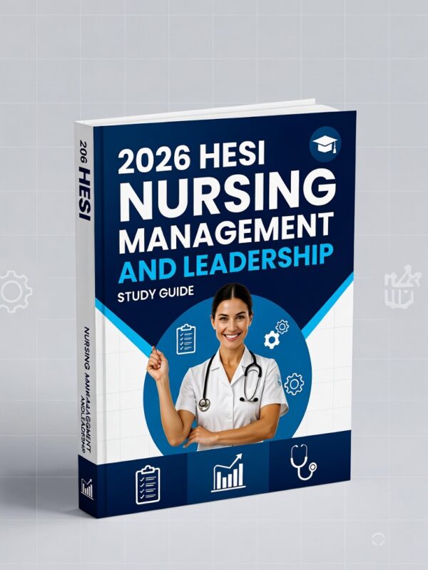 2026 HESI Nursing Management and Leadership Study Guide | Practice Tests, Quiz Questions & Detailed Exam Review for Nursing Students