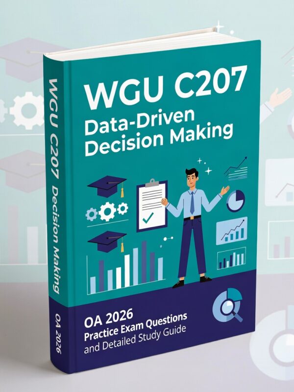WGU C207 Data-Driven Decision Making (OA) 2026 Realistic Practice Questions