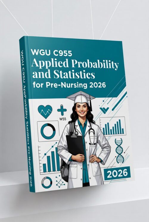 WGU C955 Applied Probability and Statistics for Pre-Nursing 2026