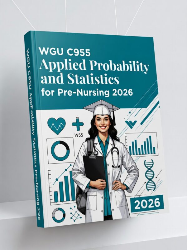 WGU C955 Applied Probability and Statistics for Pre-Nursing 2026