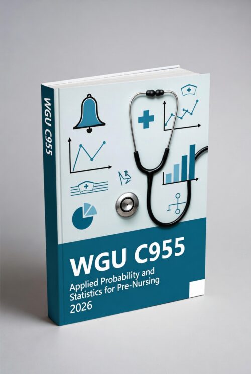 WGU C955 Applied Probability and Statistics for Pre-Nursing 2026
