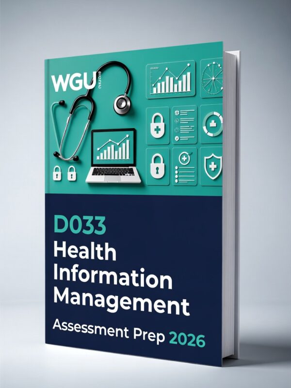 WGU D033 Health Information Management 2026 Practice Questions