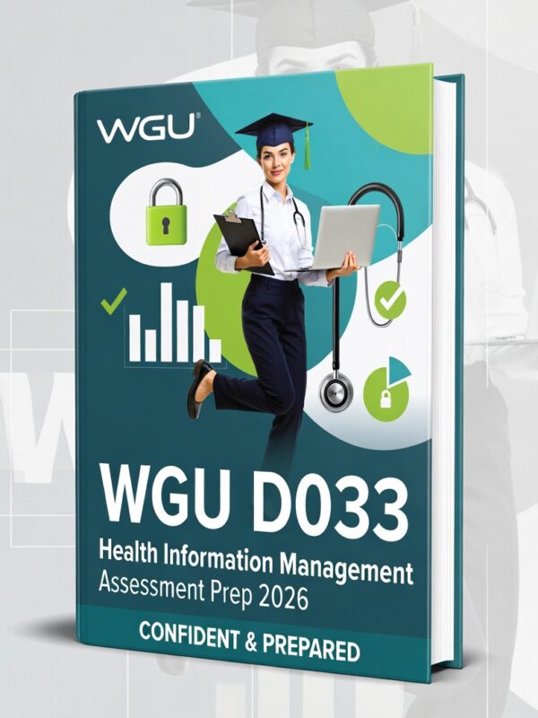 WGU D033 Health Information Management 2026 Practice Questions