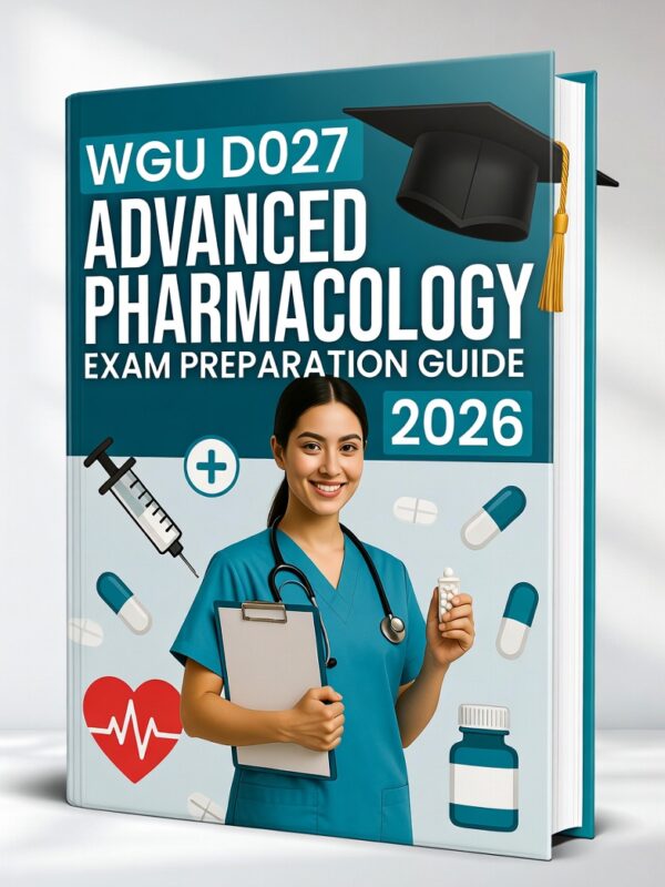 WGU D027 Advanced Pharmacology 2026 Comprehensive Practice Tests