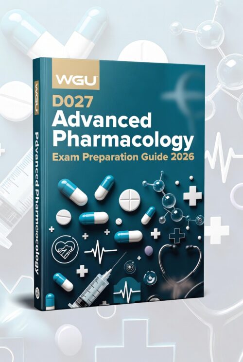 WGU D027 Advanced Pharmacology 2026 Comprehensive Practice Tests