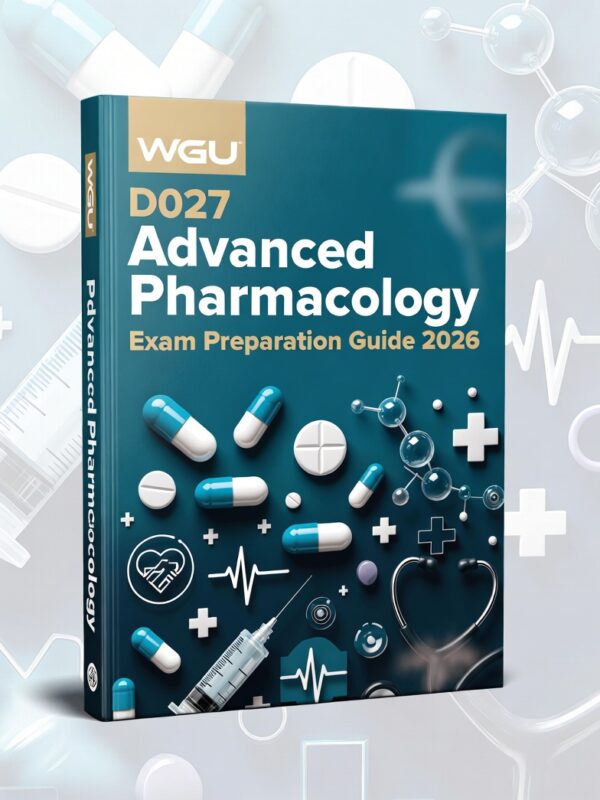WGU D027 Advanced Pharmacology 2026 Comprehensive Practice Tests