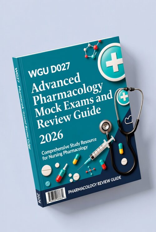 WGU D027 Advanced Pharmacology 2026 Mock Exams