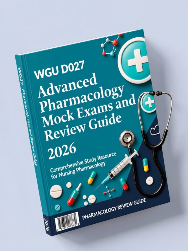 WGU D027 Advanced Pharmacology 2026 Mock Exams
