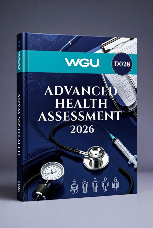 WGU D028 Advanced Health Assessment 2026