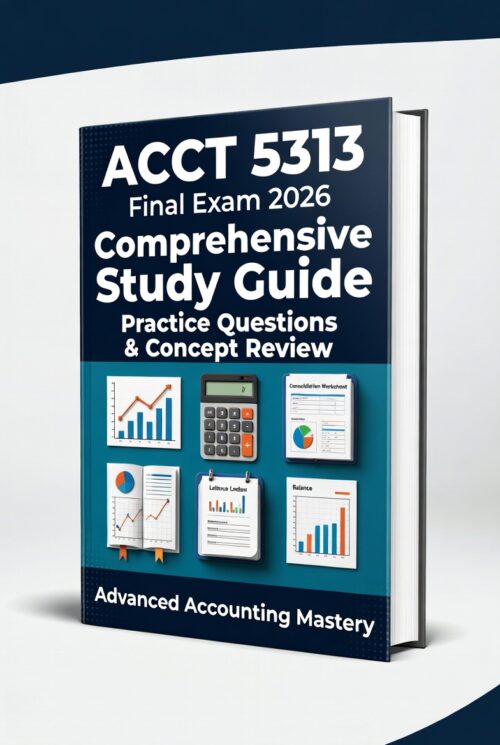 ACCT 5313 Final Exam 2026! Comprehensive study guide