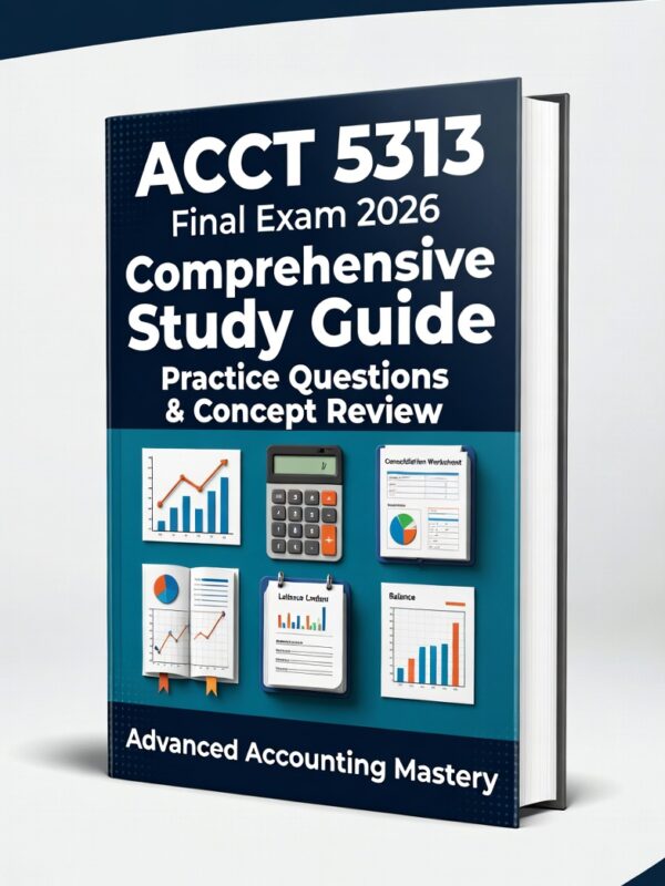 ACCT 5313 Final Exam 2026! Comprehensive study guide