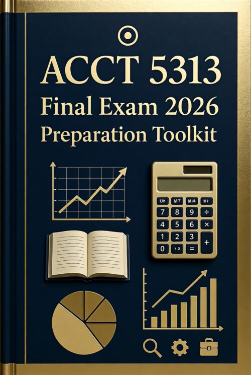 ACCT 5313 Final Exam 2026 Preparation Toolkit
