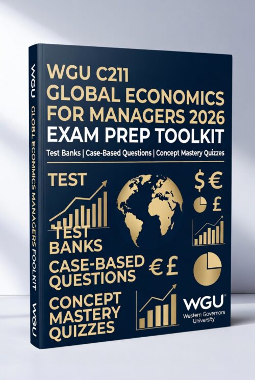 WGU C211 Global Economics for Managers 2026 Exam