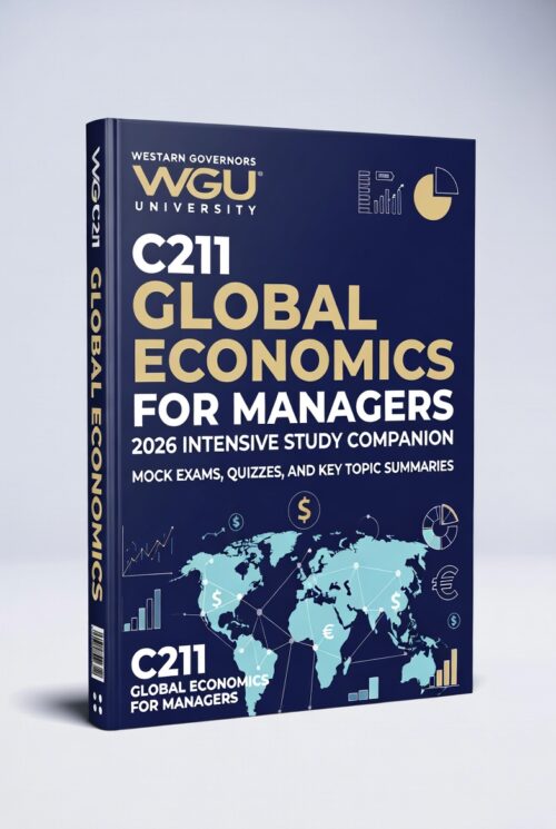 WGU C211 Global Economics for Managers 2026