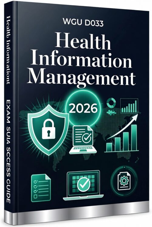 WGU D033 Health Information Management Exam 2026!