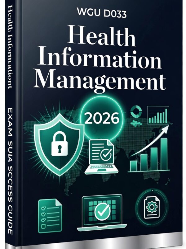 WGU D033 Health Information Management Exam 2026!