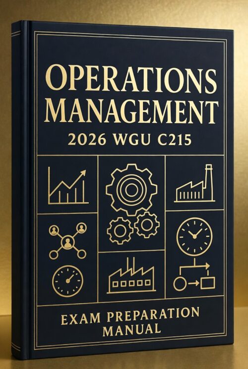 WGU C215 Operations Management 2026