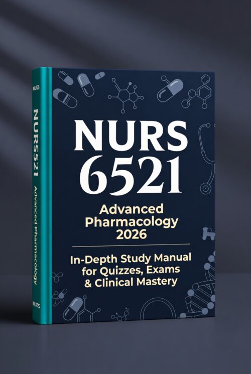 NURS 6521 Advanced Pharmacology 2026