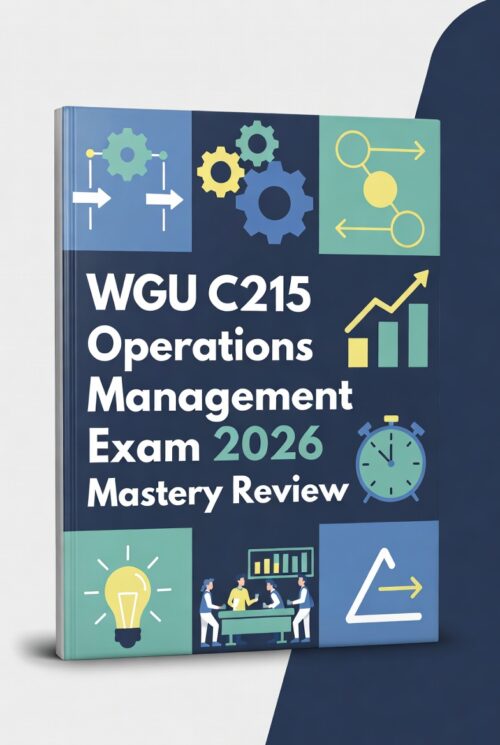 WGU C215 Operations Management 2026