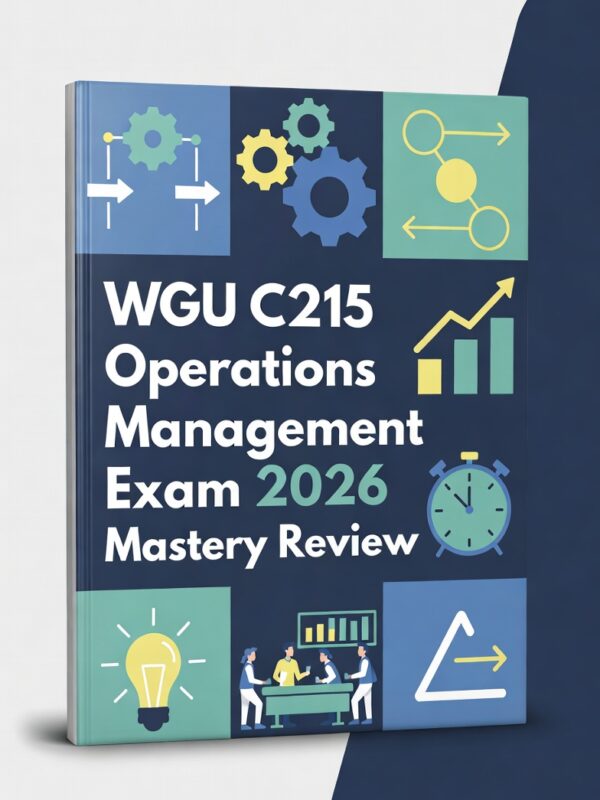WGU C215 Operations Management 2026