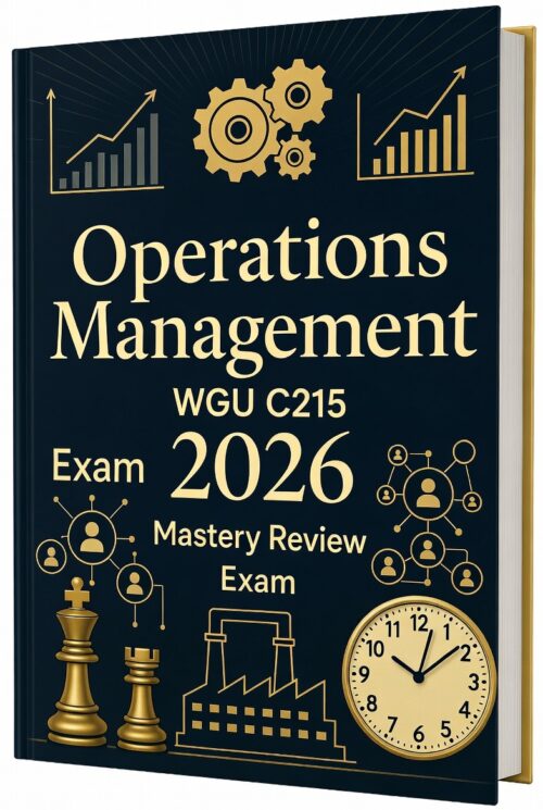 WGU C215 Operations Management 2026