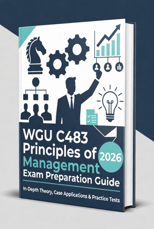 WGU C483 Principles of Management 2026