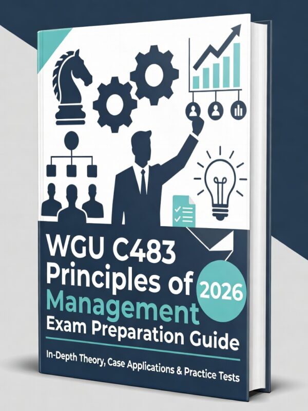 WGU C483 Principles of Management 2026