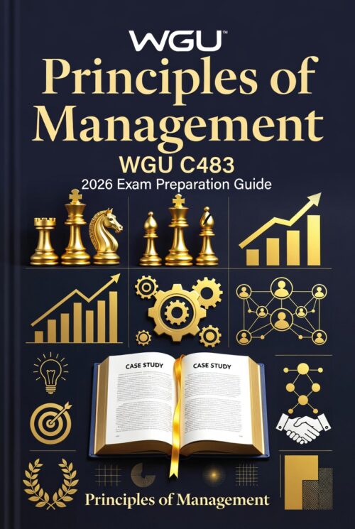 WGU C483 Principles of Management 2026