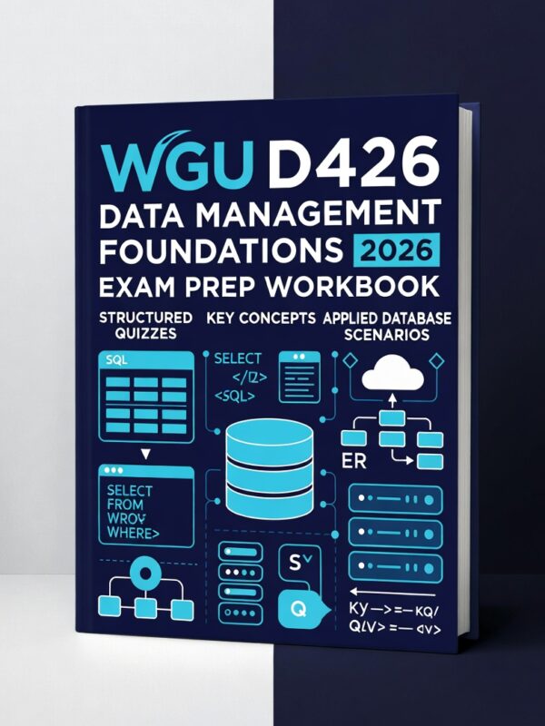 WGU D426 Data Management Foundations 2026