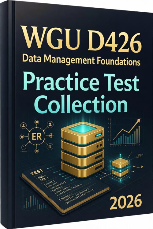 WGU D426 Data Management Foundations 2026