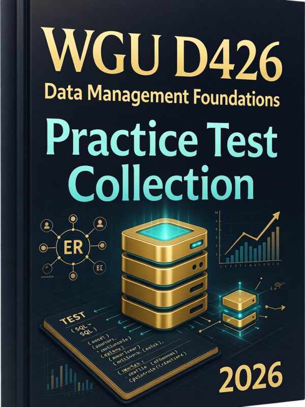 WGU D426 Data Management Foundations 2026