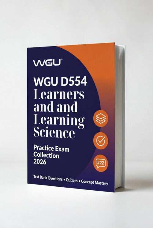 WGU D554 with 300+ practice questions