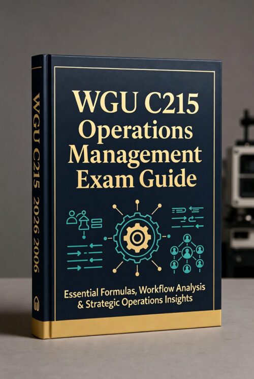 WGU C215 Operations Management Exam 2026 Guide