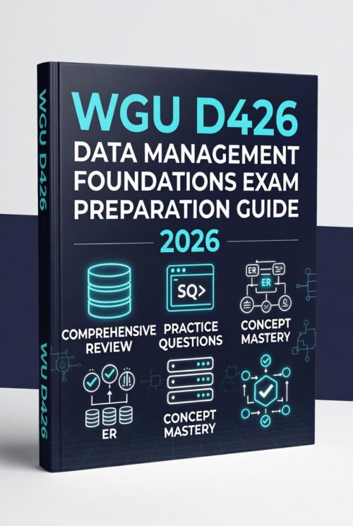 WGU D426 Data Management Foundations Exam Preparation Guide 2026