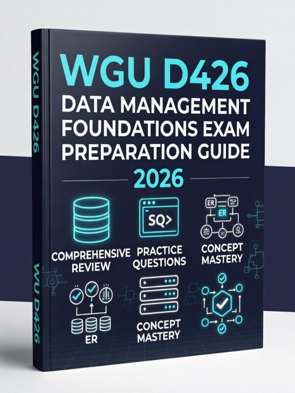 WGU D426 Data Management Foundations Exam Preparation Guide 2026
